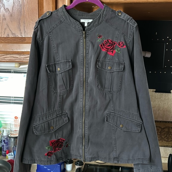 4/$20 Maurice’s 2X gray jacket - Picture 1 of 5